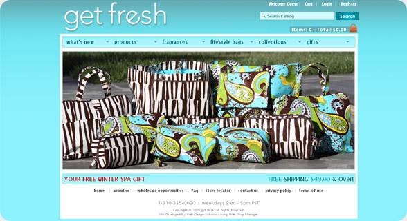 San Diego Website Design - project Get Fresh