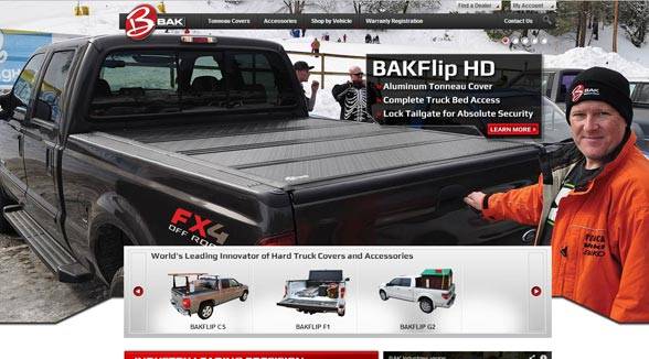 Visit BAK Industries - San Diego Web Design Solutions - Website Project