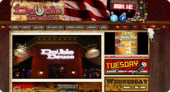 San Diego Web Design Project - The Double Deuce  Website