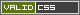 Valid CSS